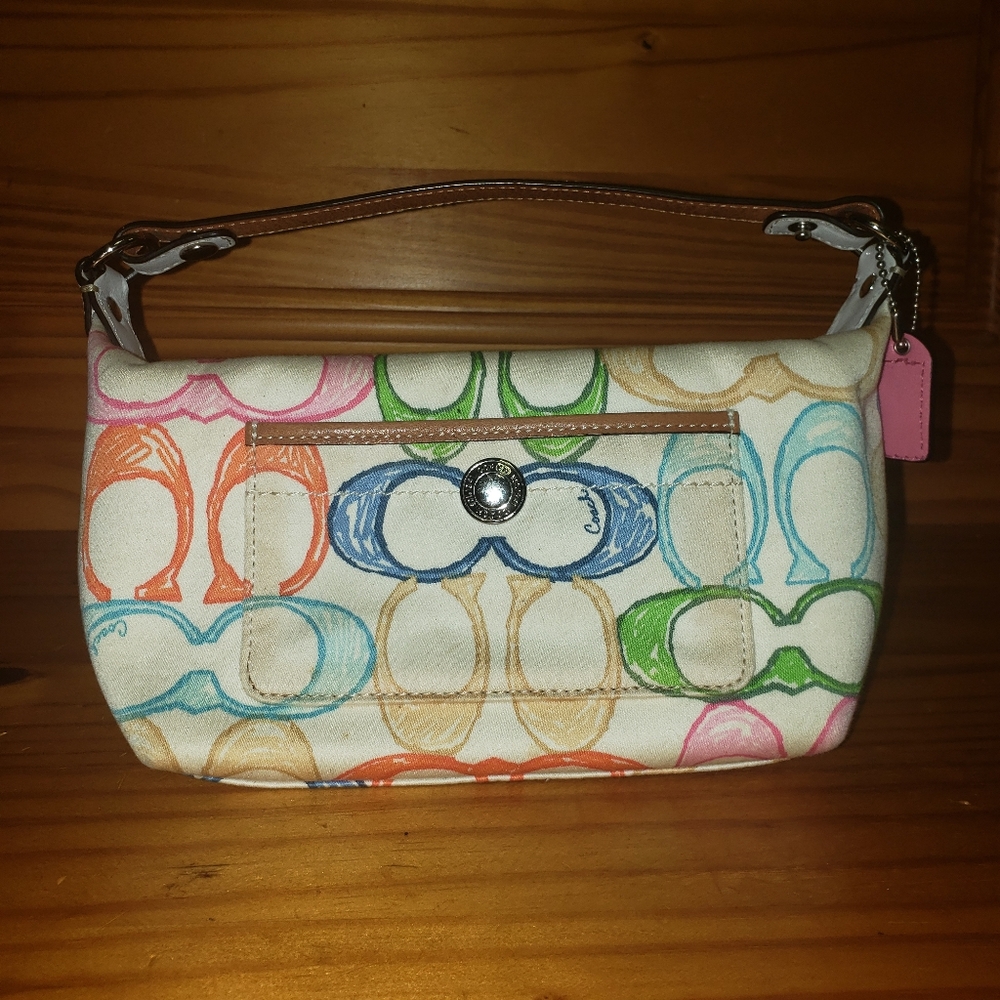 Coach-small handbag/makeup bag